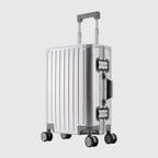 The Dubai - Silver | Aluminium Cabin Suitcase 45L