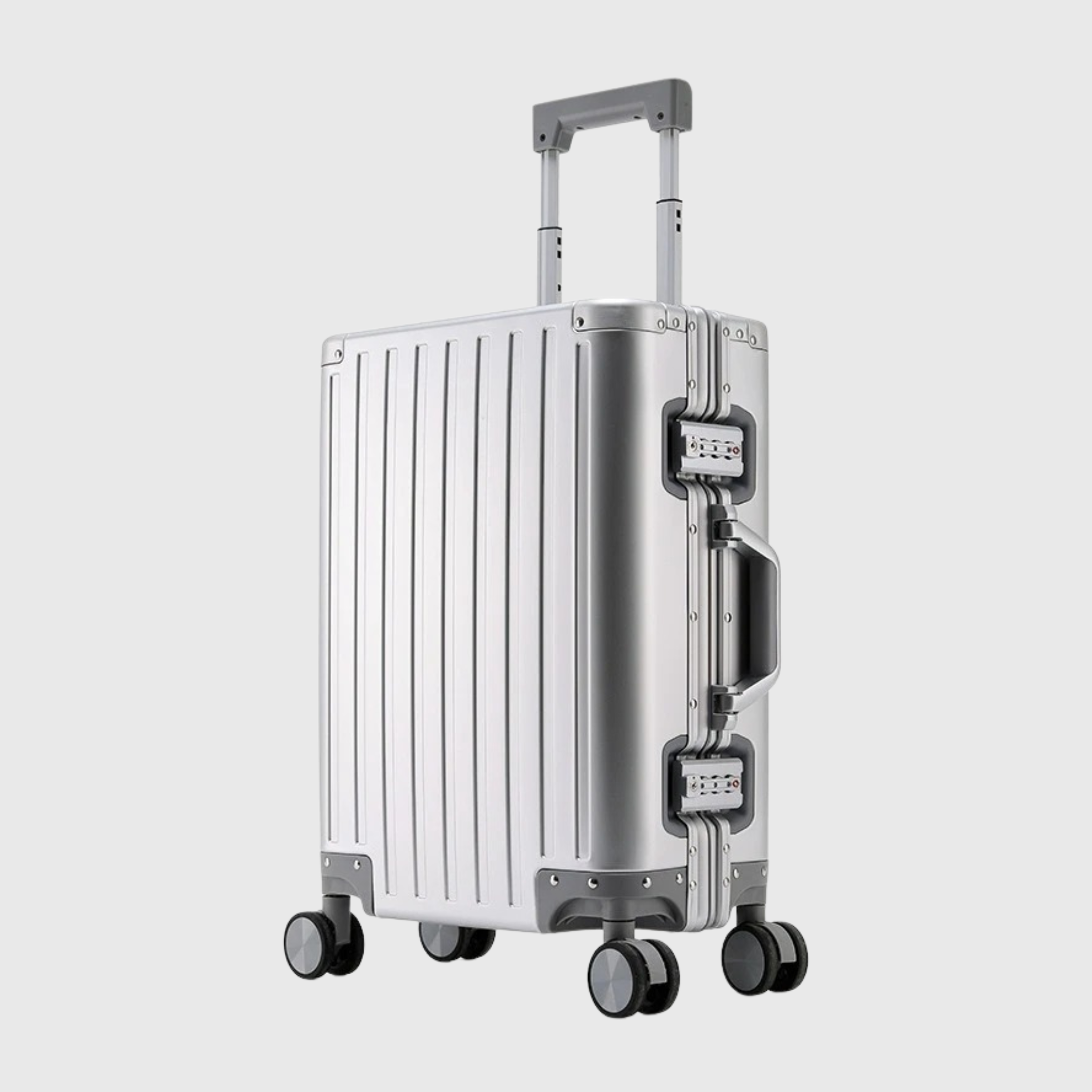 The Dubai - Jet Black | Aluminium Cabin Suitcase 45L