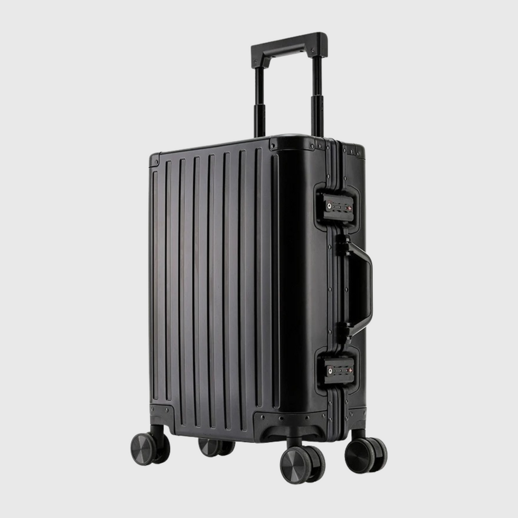 The Dubai - Jet Black | Aluminium Cabin Suitcase 45L
