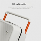 The Lisbon - White | Modern Check-In Suitcase 65L