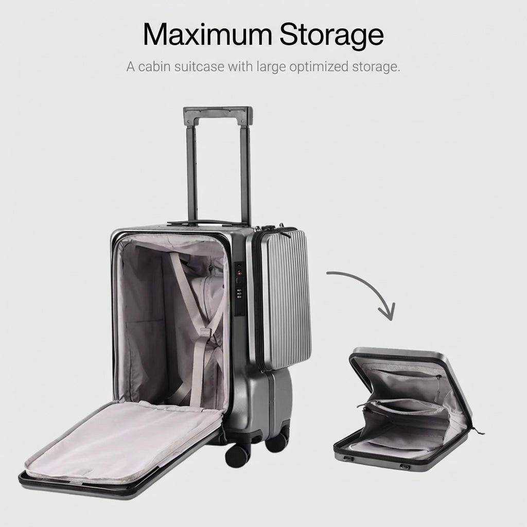 The Seoul - Sage Grey | Hard Shell Cabin Case 42L
