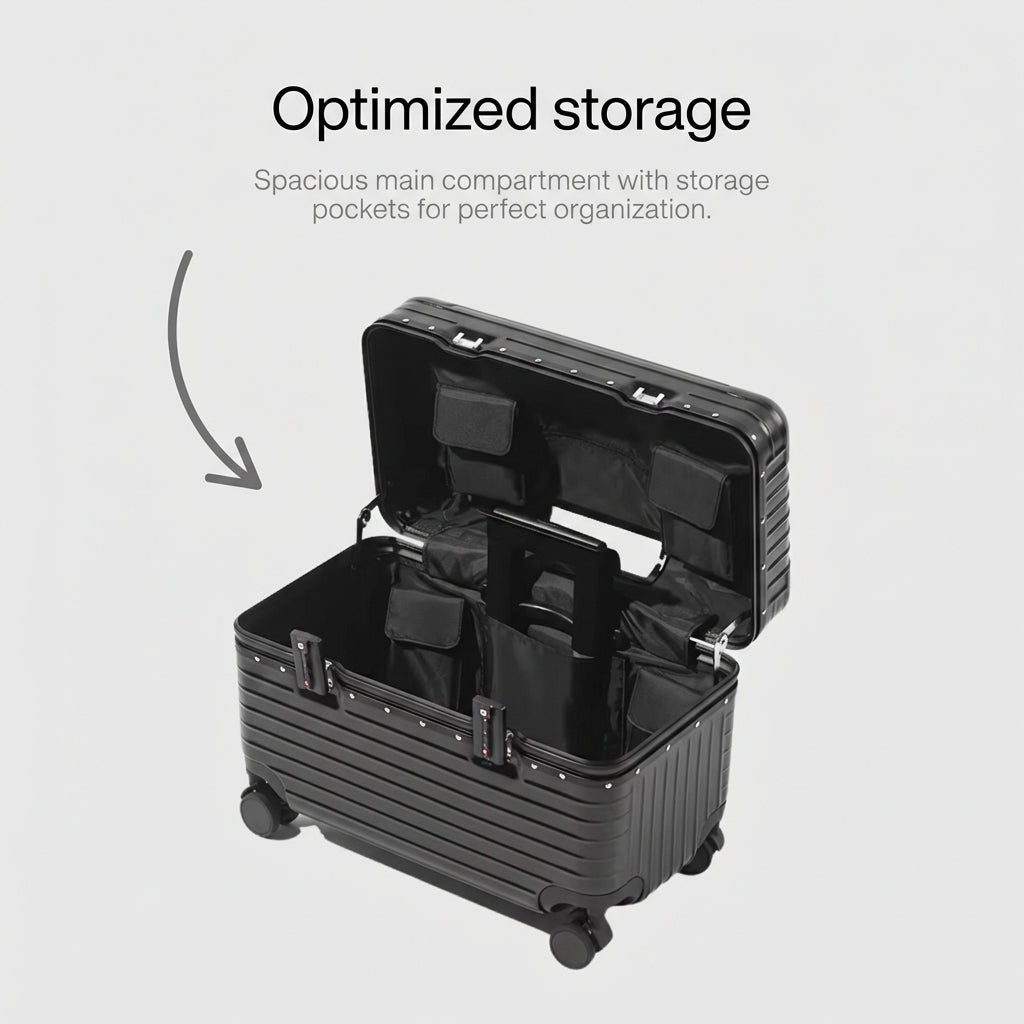 The Manhattan - Black | Business Carry-On Suitcase 42L