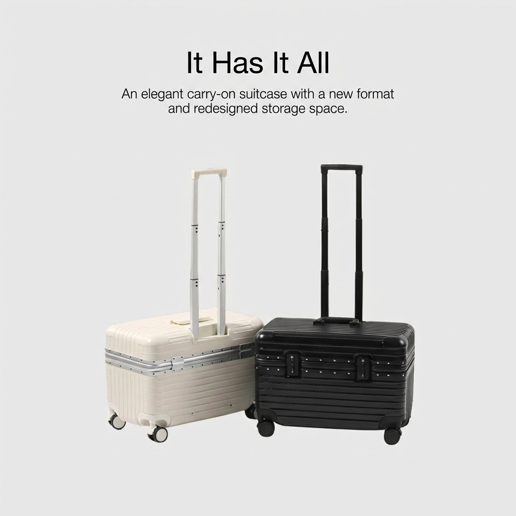 The Manhattan - Black | Business Carry-On Suitcase 42L