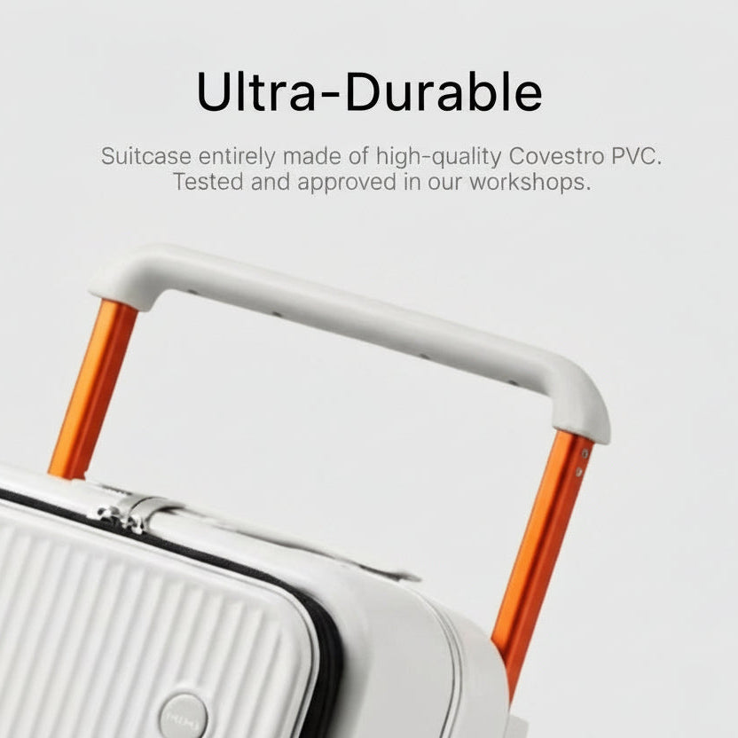 The Atlas Motion - White | Hard Shell Suitcase 69L