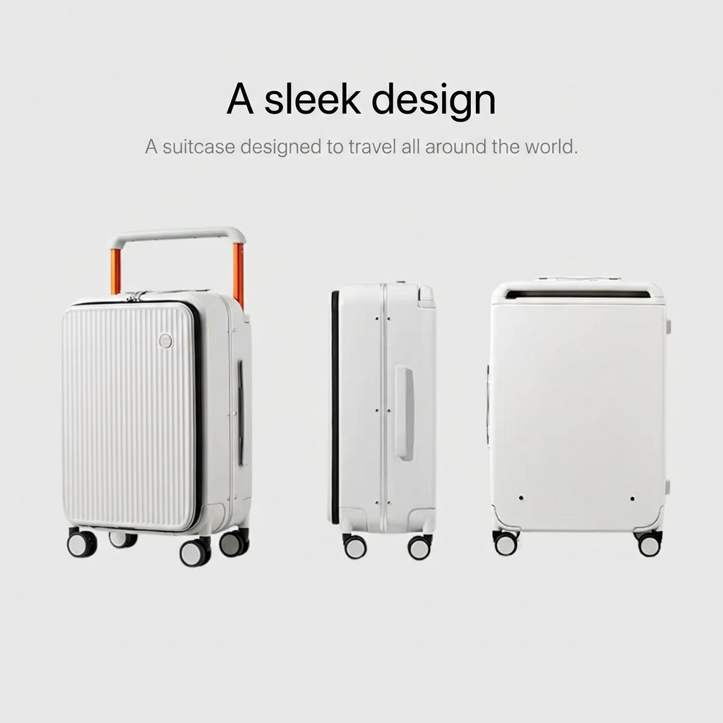 The Atlas Motion - Azure Blue | Hard Shell Suitcase 69L
