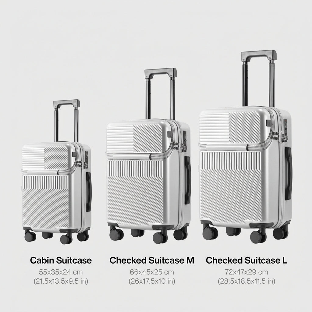 The Atlas Signature - Silver | Large Travel Case (74L - 98L)