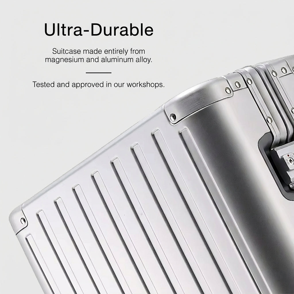The Chicago - Gunmetal | Aluminium Frame Check-In Suitcase (62L - 101L)
