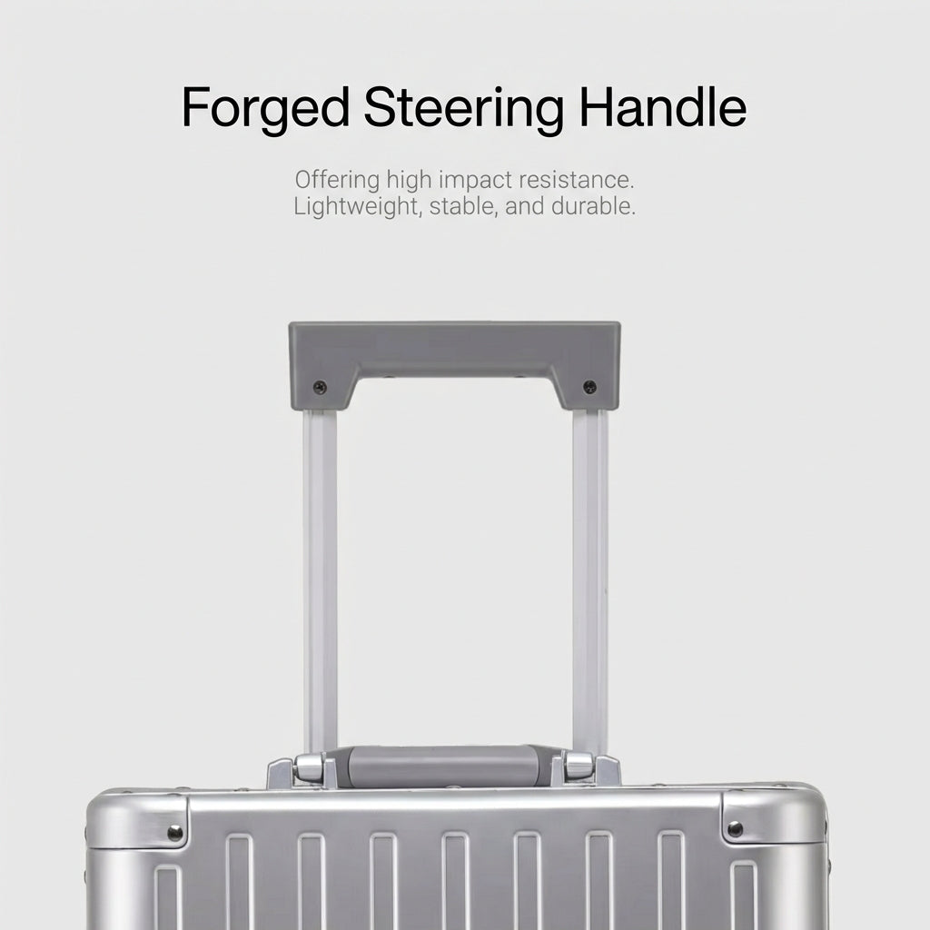 The Chicago - Gunmetal | Aluminium Frame Check-In Suitcase (62L - 101L)