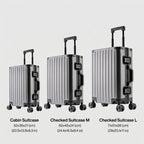 The Chicago - Gunmetal | Aluminium Frame Check-In Suitcase (62L - 101L)