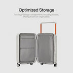 The Lisbon - White | Modern Check-In Suitcase 65L