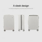 The Lisbon - White | Modern Check-In Suitcase 65L