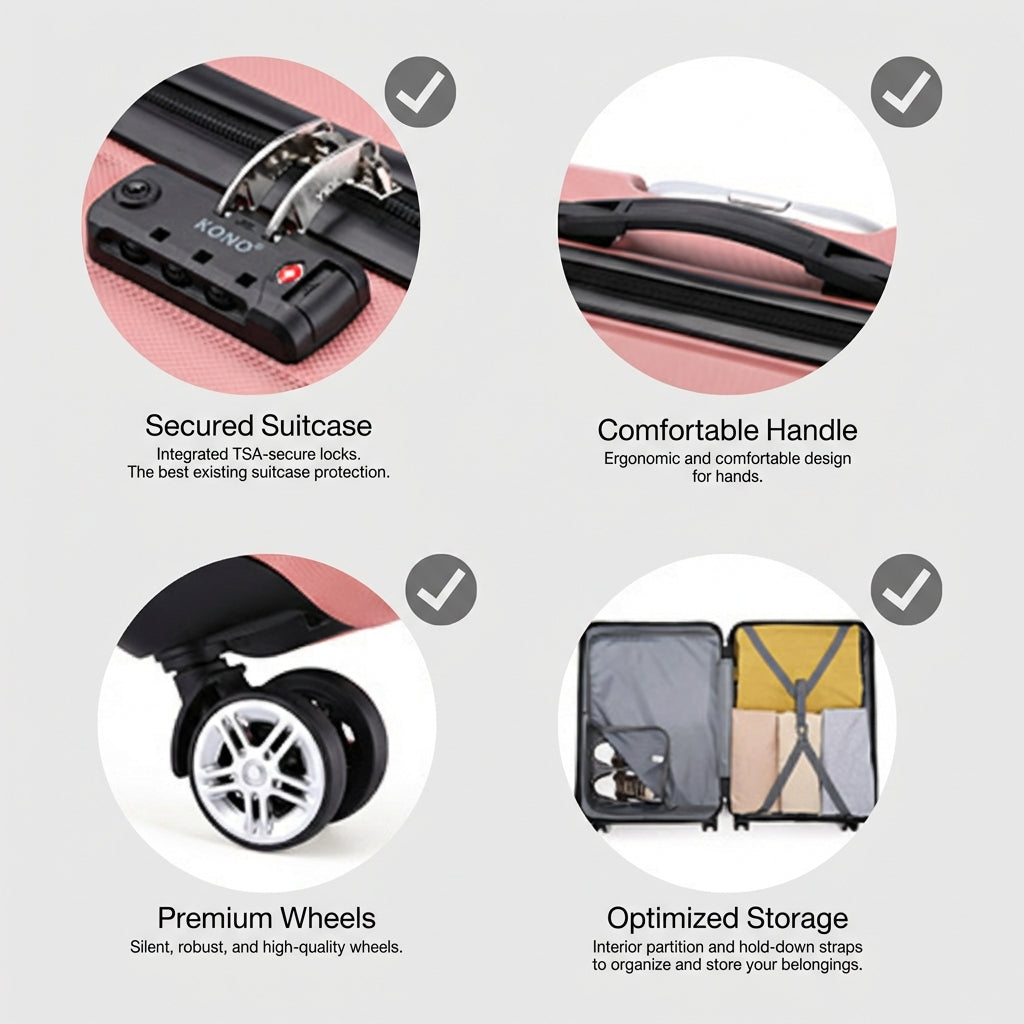 The Rome - Graphite | Hard Shell Check-In Suitcase (61L - 96L)